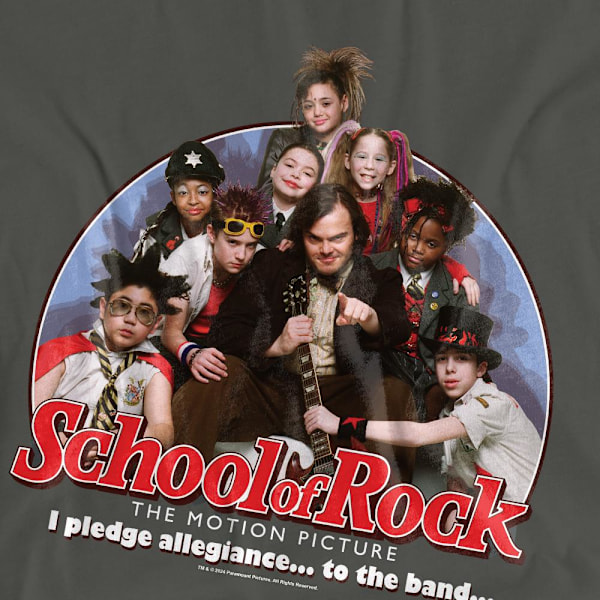 School of Rock Unisex Vuxen I Pledge Allegiance T-Shirt M Charc Charcoal M
