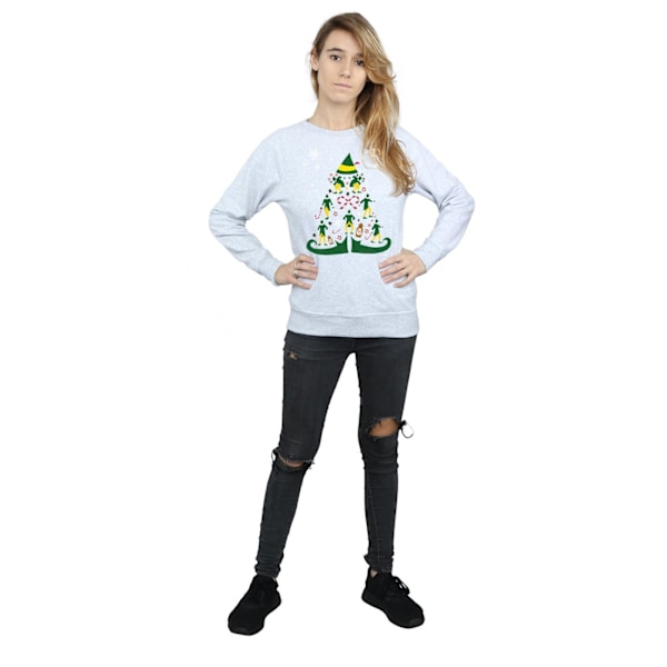 Elf Dam/Damer Julgran Sweatshirt XXL Sports Grey Sports Grey XXL