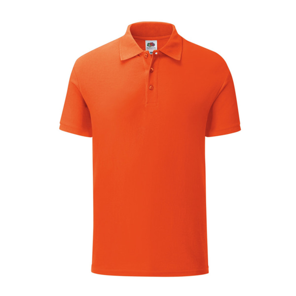 Fruit Of The Loom Herr Iconic Polo Shirt S Flame Orange Flame Orange S