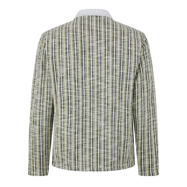 Jack And Jones Herr Randig Regular Vinter Pikétröja S Antik Antique White S
