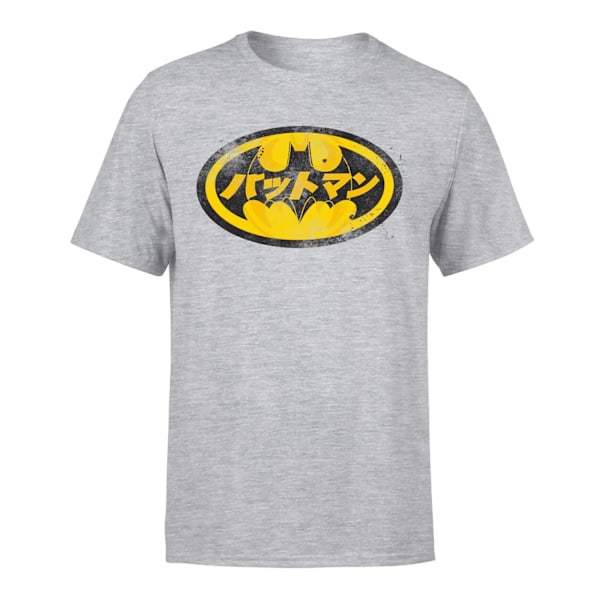 Batman Boys Japansk Logotyp T-shirt 12-13 År Sports Grey/Gul Sports Grey/Yellow 12-13 Years