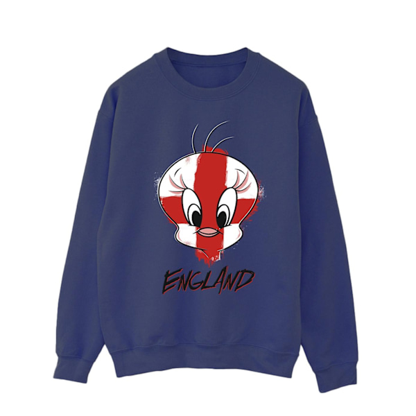 Looney Tunes Herr Tweety England Face Sweatshirt S Marinblå Navy Blue S