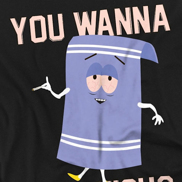South Park Herr Wanna Get High Towelie T-Shirt 4XL Svart Black 4XL