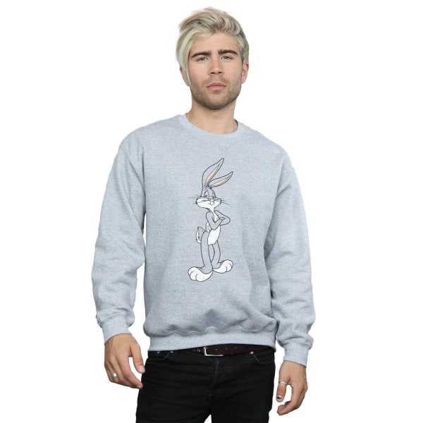 Looney Tunes Herr Bugs Bunny Crossed Arms Sweatshirt XL Sports Sports Grey XL