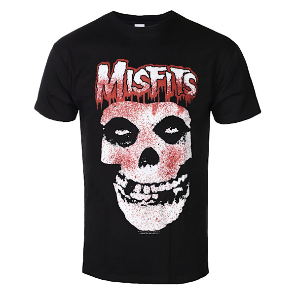 Misfits Unisex Adult Blood Drip Bomull T-shirt XL Svart Black XL