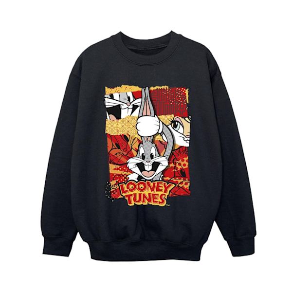 Looney Tunes Pojkar Bugs Bunny Comic Nyår Sweatshirt 3-4 År Black 3-4 Years