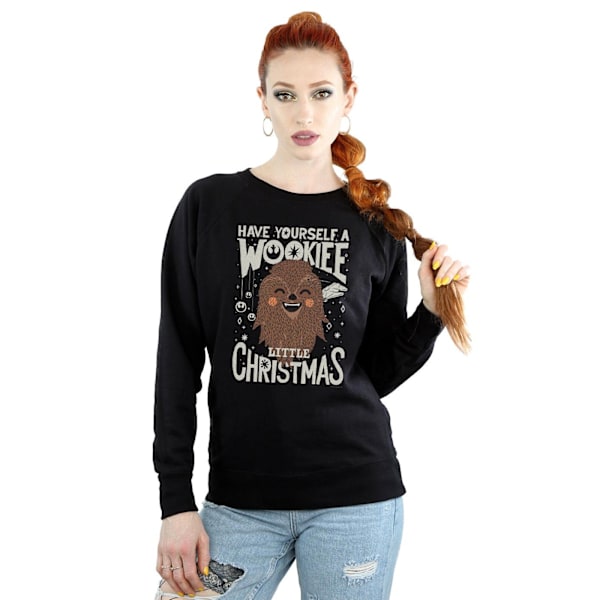 Star Wars Dam/Damer Wookiee Liten Jultröja L Svart Black L