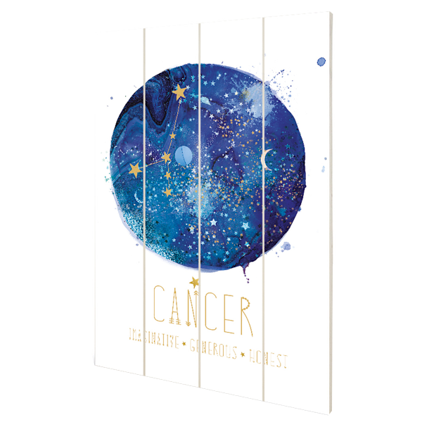 Summer Thornton Signs Of The Zodiac - Cancer Print 59cm x 40cm Blue/White 59cm x 40cm