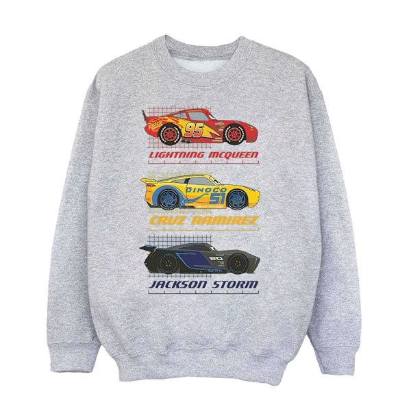 Cars Boys Racer Profile Bomullströja 5-6 År Sports Grey Sports Grey 5-6 Years