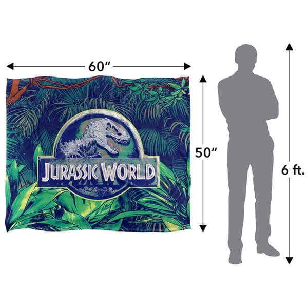 Jurassic World Djungelfilt En Storlek Vit White One Size