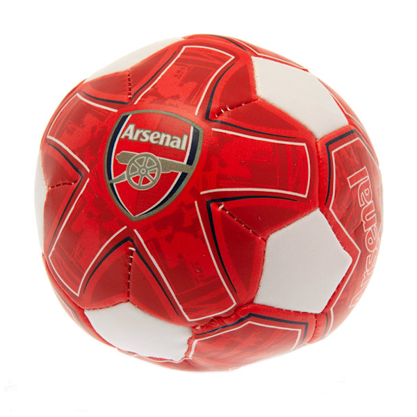 Arsenal FC Crest Mjuk Mini Fotboll En Storlek Röd/Vit Red/White One Size