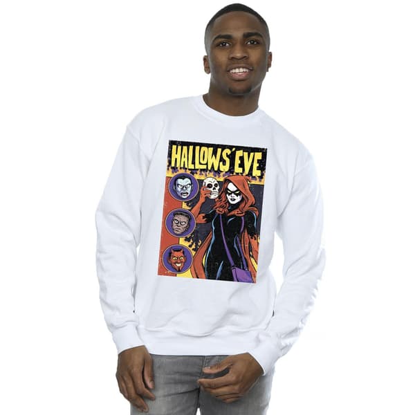 Marvel Hallows Eve Comic Cover Sweatshirt M Vit White M