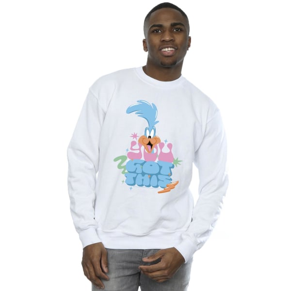 Looney Tunes Mens Roadrunner You Got This Sweatshirt 4XL Vit White 4XL