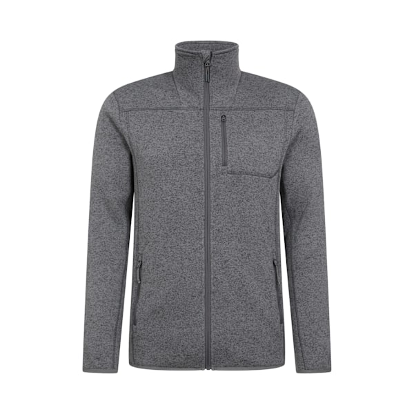 Mountain Warehouse Helford Full Zip Fleece Jacka för Herrar, Storlek L, Kolgrå Charcoal L