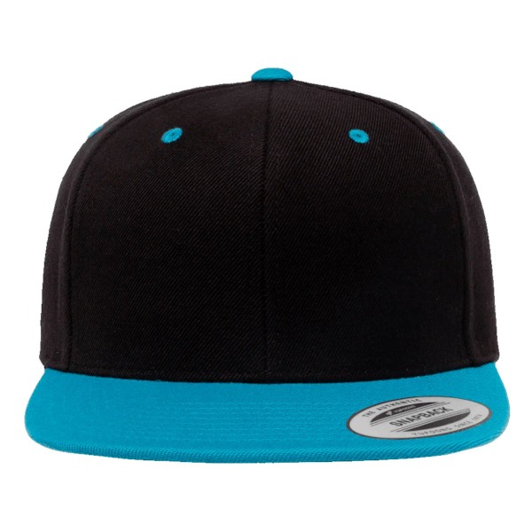 Yupoong The Classic Premium Snapback 2-Tone Cap One Size B Black/Teal One Size