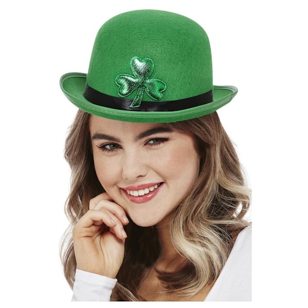 Smiffys Unisex Vuxen St Patricks Day Bowlerhatt One Size Grön Green One Size