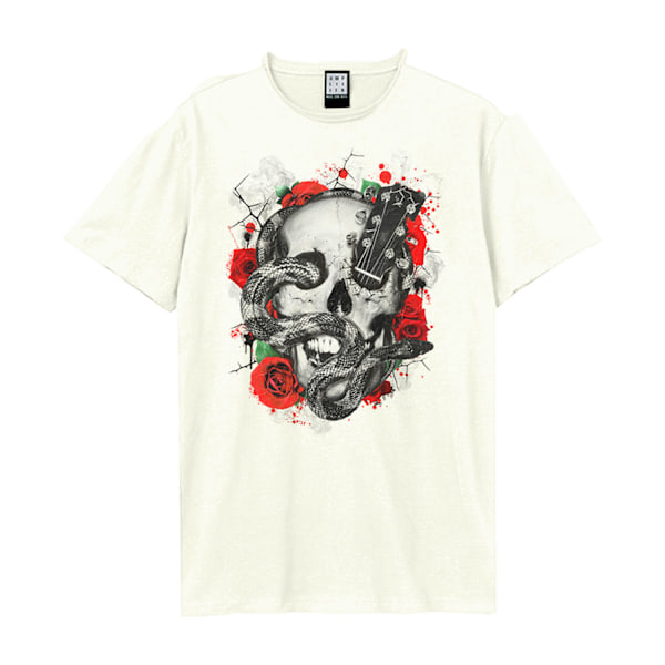 Amplified Unisex Vuxen Snake And Strings T-shirt XL Vintage Vit Vintage White XL