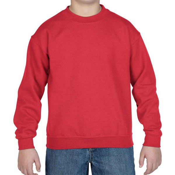 Gildan Barn/Barn Tung Blandning Drop Shoulder Sweatshirt 7-8 Red 7-8 Years