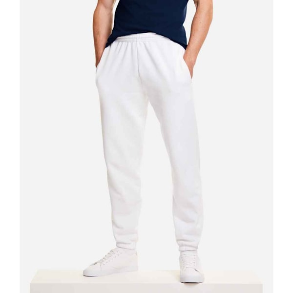 Fruit Of The Loom Herr Classic Elastiska Joggingbyxor M Vit White M