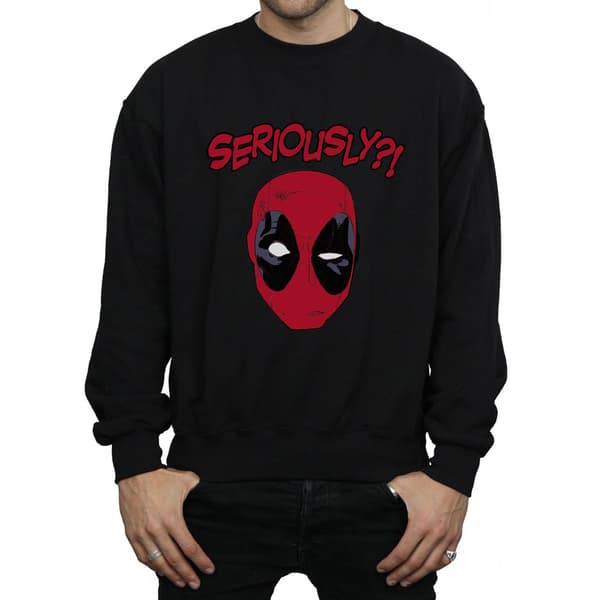 Marvel Deadpool Seriously Sweatshirt 3XL Svart Black 3XL