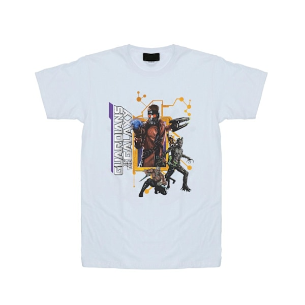 Marvel Boys Guardians Of The Galaxy Team Pose T-shirt 7-8 år White 7-8 Years