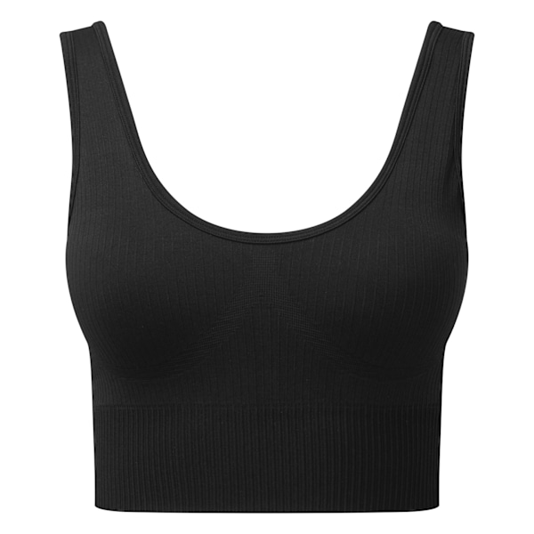 TriDri Dam/Kvinnor Multisport Ribbad Sömlös 3D BH M Svart Black M