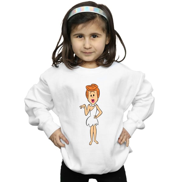 The Flintstones Girls Wilma Flintstone Classic Pose Sweatshirt White 9-11 Years