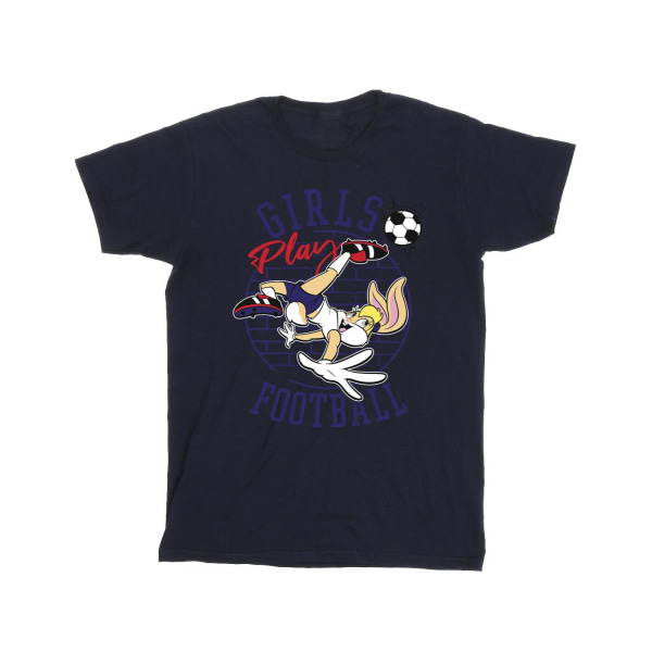 Looney Tunes Pojkar Lola Bunny Girls Play Football T-shirt 7-8 Ye Navy Blue 7-8 Years