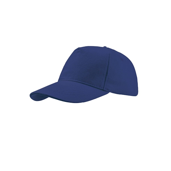 Atlantis Liberty Five Buckle Heavy Brush Cotton 5 Panel Cap One Royal Blue One Size
