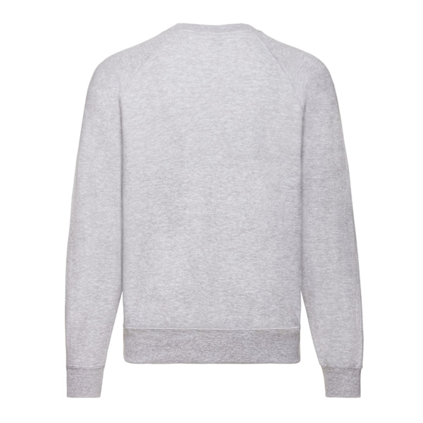 Fruit of the Loom Unisex Vuxen Klassisk Heather Raglan Sweatshirt Grey M
