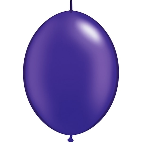 Qualatex Quick Link vanliga latexballonger (paket med 50) One Size Pearl Quartz Purple One Size