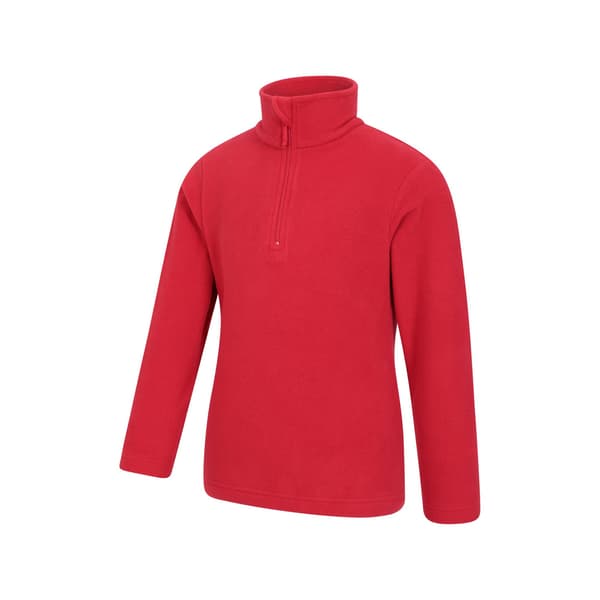 Mountain Warehouse Barn/Barn Camber II Half Zip Fleece Jacka Red 2-3 Years