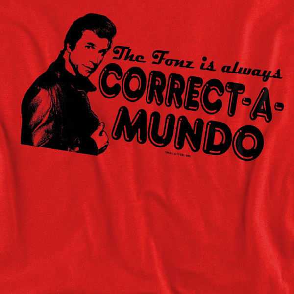 Happy Days Unisex Vuxen Correct A Mundo Sweatshirt S Röd Red S