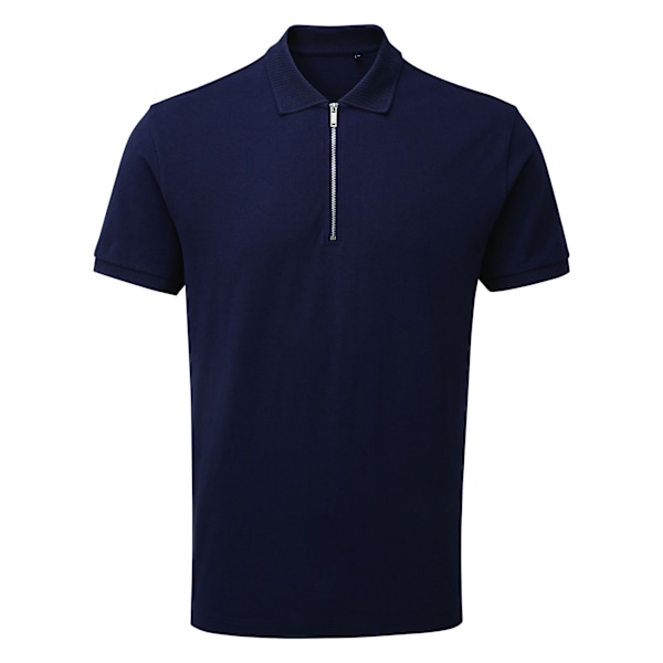 Asquith & Fox Herr Zip Polo Shirt 3XL Marinblå Navy 3XL