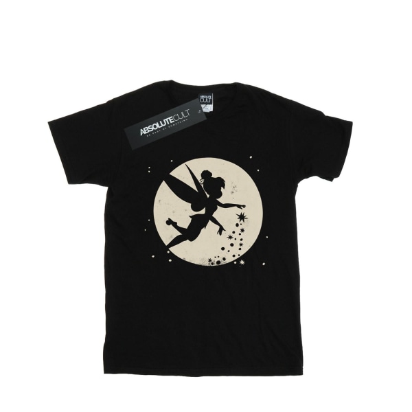 Disney Boys Tinkerbell Moon Cropped T-Shirt 9-11 Years Black Black 9-11 Years