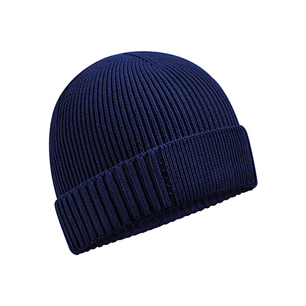Beechfield Unisex Vuxen Ekologisk Bomull Engineered Patch Beanie Oxford Navy One Size