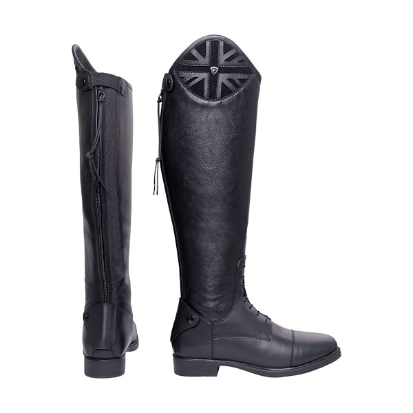 HyLAND Barn/Barn Suede Långa Ridstövlar 11 UK Barn Svart Black 11 UK Child