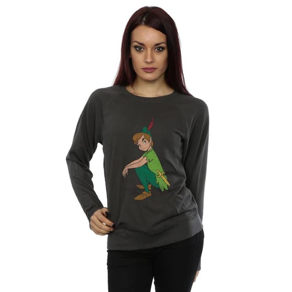 Peter Pan Dam/Dam Klassisk Heather Sweatshirt L Ljus Grafit Light Graphite L