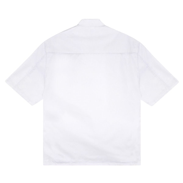 Dennys Herr Stud Front Kortärmad Kockjacka 3XL Vit White 3XL