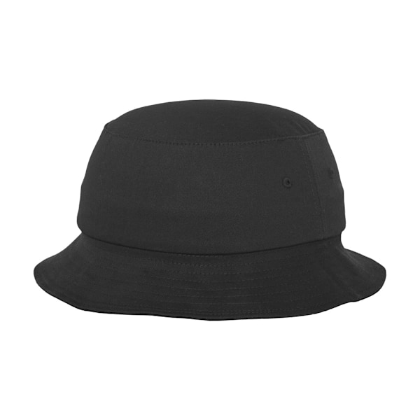 Flexfit Bomullstwill Bucket Hat En Storlek Svart Black One Size