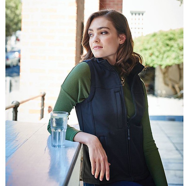 Regatta Dam/Kvinnor Flux Softshell Bodywarmer / Ärmlös Jacka Navy/Navy 12