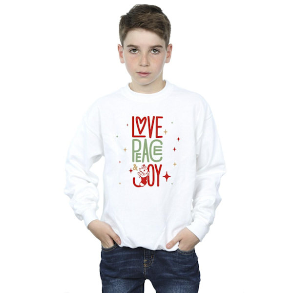 Disney Boys The Aristocats Marie Love Peace Joy Sweatshirt 9-11 White 9-11 Years