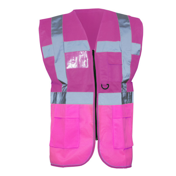 Yoko Hi-Vis Premium Executive/Manager Väst / Jacka (2-pack) Pink L