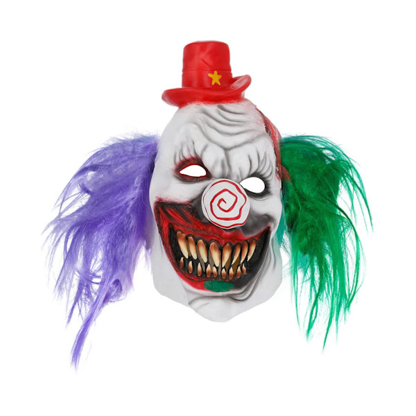 Smiffys Unisex Vuxen Kolorful Killer Clown Mask One Size Multic Multicoloured One Size