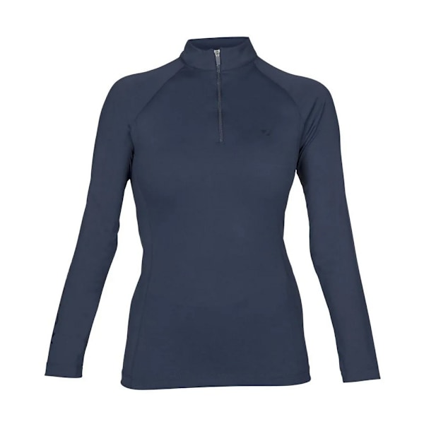 Aubrion Dam Eltar Base Layer Topp med Kvart Zip L Marinblå Navy L