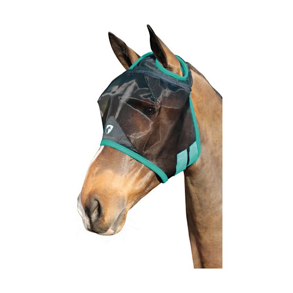 Hy BHB Equestrian Mesh Halvmask Utan Öron X Full Svart/Teal Black/Teal X Full