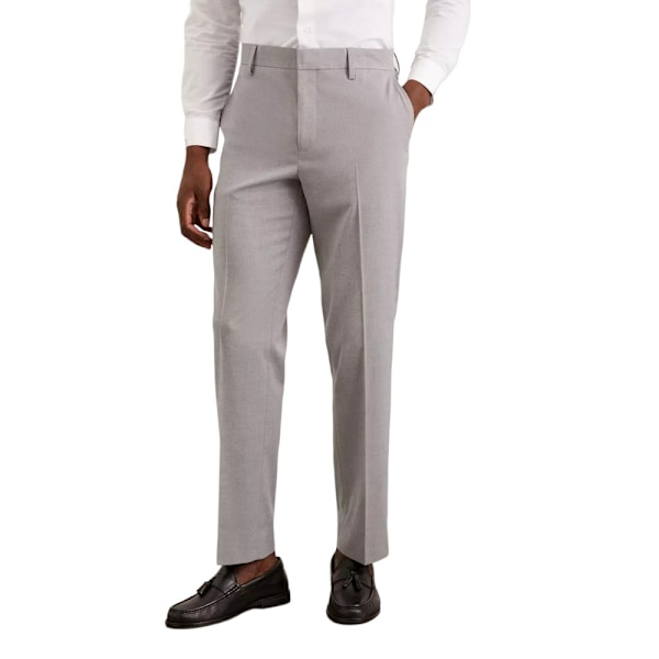 Burton Essential Tailored Suit Trousers 32L Light Grey Light Grey 32L