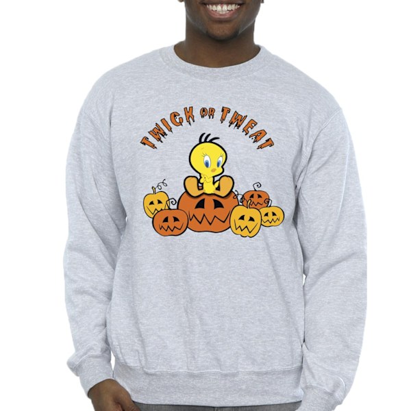 Looney Tunes Mens Twick Or Tweat Sweatshirt S Sports Grey Sports Grey S