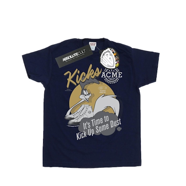 Looney Tunes Mens Road Runner Kicks T-Shirt L Marinblå Navy Blue L