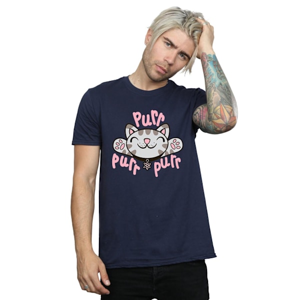 Big Bang Theory Soft Kitty Purr T-shirt för män, marinblå, storlek S Navy Blue S